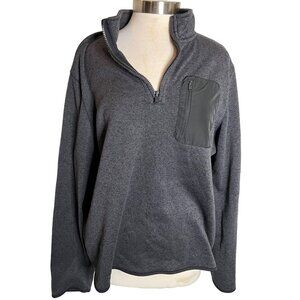 Urban Pipeline Men's 1/4 Zip Pullover Sweater XL Gray